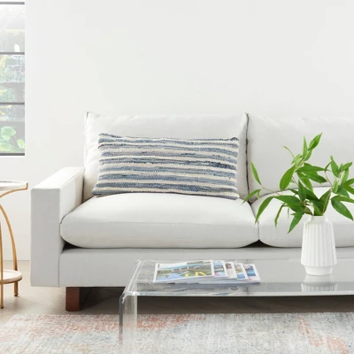 Life Styles Woven Throw Pillow Denim - Mina Victory 6 Life Styles Woven Throw Pillow Denim - Mina Victory - Image 4