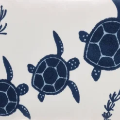 14"x20" Oversize Life Styles Towel Embroidered 3 Sea Turtles Lumbar Throw Pillow Navy - Mina Victory -Mina Victory Shop GUEST b22f0980 2f65 4574 88d2 bd5fd9e630e2