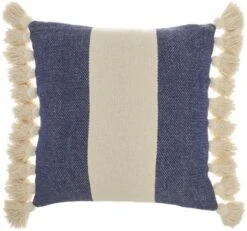 Mina Victory Life Styles Color Block Stripes With Tassel 18"x18" Indoor Throw Pillow 21 Mina Victory Life Styles Color Block Stripes With Tassel 18"x18" Indoor Throw Pillow -Mina Victory Shop GUEST b389072a a46a 48f8 8a7c 79f4e7f6777f