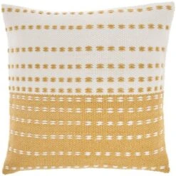 18"x18" Woven And Stitched Square Throw Pillow - Mina Victory -Mina Victory Shop GUEST b411c492 748a 4511 a697 9a12e5d7174f
