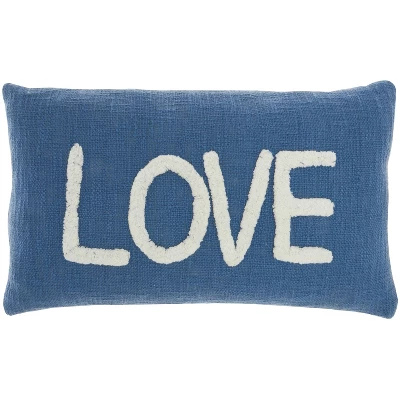 12"x21" Oversize Life Styles 'Love' Tufted Lumbar Throw Pillow - Mina Victory 8 12"x21" Oversize Life Styles 'Love' Tufted Lumbar Throw Pillow - Mina Victory - Image 6