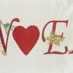 Mina Victory Holiday Embroidered Noel 12" X 16" Beige Indoor Throw Pillow -Mina Victory Shop GUEST bb2ddce9 0859 41e7 8778 25e498baba15