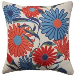 Mina Victory Aloha Floral 20" X 20" Indoor Outdoor Throw Pillow -Mina Victory Shop GUEST be43cc0c ea03 41e4 a3a3 6487975c3c27