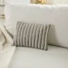 10"x14" Luminescence Beaded Vertical Striped Lumbar Throw Pillow Pewter - Mina Victory -Mina Victory Shop GUEST be5af588 cdf1 4afe 9dbe bd93ab063a62