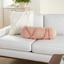 6"x20" Oversize Life Styles Distressed Diamond Cylinder Throw Pillow - Mina Victory -Mina Victory Shop GUEST bf2be49b 5c40 4959 8f21 c89a970a8549