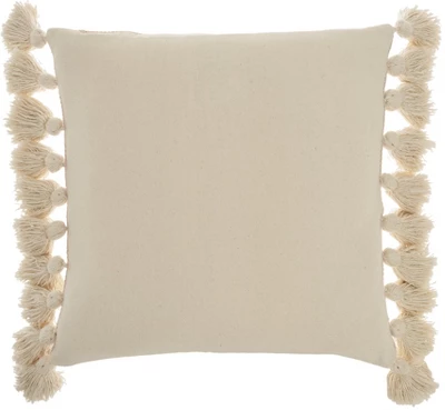 Mina Victory Life Styles Color Block Stripes With Tassel 18"x18" Indoor Throw Pillow 5 Mina Victory Life Styles Color Block Stripes With Tassel 18"x18" Indoor Throw Pillow - Image 3