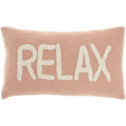 12"x21" Oversize Life Styles 'Relax' Tufted Lumbar Throw Pillow - Mina Victory -Mina Victory Shop GUEST c3102852 eeb6 498e 8a99 10cab964efe7