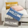 12"x21" Oversize Life Styles 'Welcome' Tufted Lumbar Throw Pillow - Mina Victory