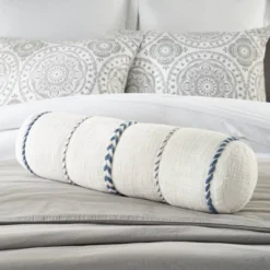 6"x20" Oversize Life Styles Braided Striped Cylinder Throw Pillow - Mina Victory 13 6"x20" Oversize Life Styles Braided Striped Cylinder Throw Pillow - Mina Victory -Mina Victory Shop GUEST cb47aefd 495e 4026 9ec2 58e191d15257