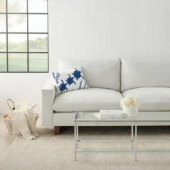 14"x20" Oversize Life Styles Towel Embroidered 3 Sea Turtles Lumbar Throw Pillow Navy - Mina Victory