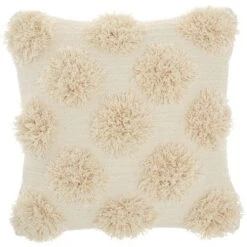 18"x18" Life Styles Tufted Pom Poms Square Throw Pillow - Mina Victory -Mina Victory Shop GUEST d441a54d 5985 4e70 badc e0770d5566d5