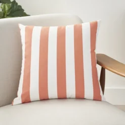 Mina Victory Multi Stripes Reversible Indoor Outdoor Throw Pillow -Mina Victory Shop GUEST d661ef00 94bb 4e99 ab6d c62d28b6628f