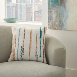 Life Styles Woven Patches Throw Pillow - Mina Victory -Mina Victory Shop GUEST d867285b 017b 4736 acdb 35cf13e73714