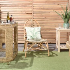 18"x18" Reversible Indoor/Outdoor Banana Leaf And Chevron Print Square Throw Pillow - Mina Victory -Mina Victory Shop GUEST da690c54 ebe2 4ba0 a59c 7c5494c36bb9