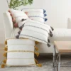 Oversize Life Styles Braided Striped Throw Pillow With Tassels - Mina Victory -Mina Victory Shop GUEST de240b66 44a8 4064 9156 c74b711efdc9