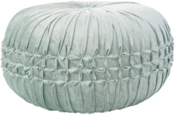 Mina Victory Sofia Pin Tuck Velvet Indoor 20"X20"X12" Pouf -Mina Victory Shop GUEST e249d865 48b4 4fad aad8 24c5cf8b41e4