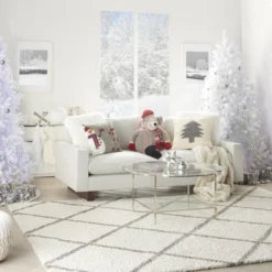 Mina Victory Holiday Mouse Plush Grey 23" X 24" Stuffed Animal