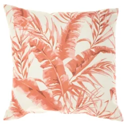 18"x18" Reversible Indoor/Outdoor Banana Leaf And Chevron Print Square Throw Pillow - Mina Victory -Mina Victory Shop GUEST e5c3854f 96d1 4e81 91be 2b33d4c7c317