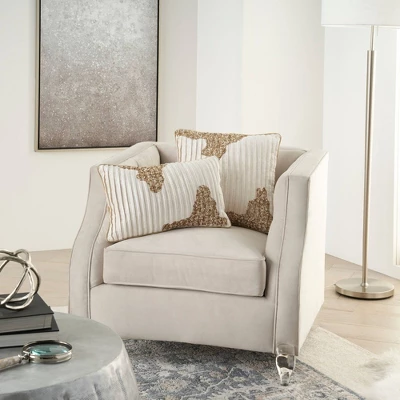 Sofia Beaded Pleated Velvet Throw Pillow - Mina Victory 6 Sofia Beaded Pleated Velvet Throw Pillow - Mina Victory - Image 4