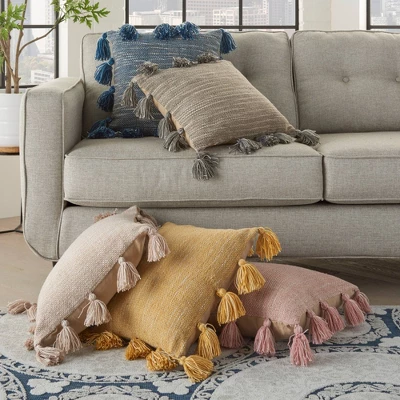 Life Styles Woven With Tassels Throw Pillow - Mina Victory 8 Life Styles Woven With Tassels Throw Pillow - Mina Victory - Image 6