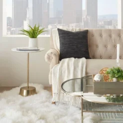 18"x18" Life Styles Textured Lines Square Throw Pillow - Mina Victory -Mina Victory Shop GUEST f2981126 7dd8 4afa ac9c 43b9770db9bf