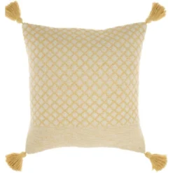 18"x18" Life Styles Lattice With Tassels Square Throw Pillow - Mina Victory -Mina Victory Shop GUEST f37339fc 54d7 4ae9 8b17 b8ac66100bdd