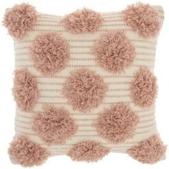 18"x18" Life Styles Tufted Pom Poms Square Throw Pillow - Mina Victory -Mina Victory Shop GUEST f46fac27 17ec 4576 9c78 ccb258986256