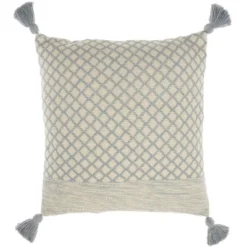18"x18" Life Styles Lattice With Tassels Square Throw Pillow - Mina Victory -Mina Victory Shop GUEST f8f4d5db e3b5 49fd aacc 4f075ae3d3a8